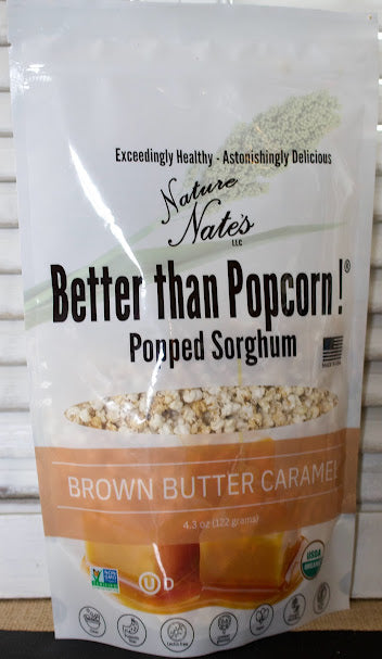 Nature Nate's Brown Butter Caramel Popped Sorghum (5 oz.)